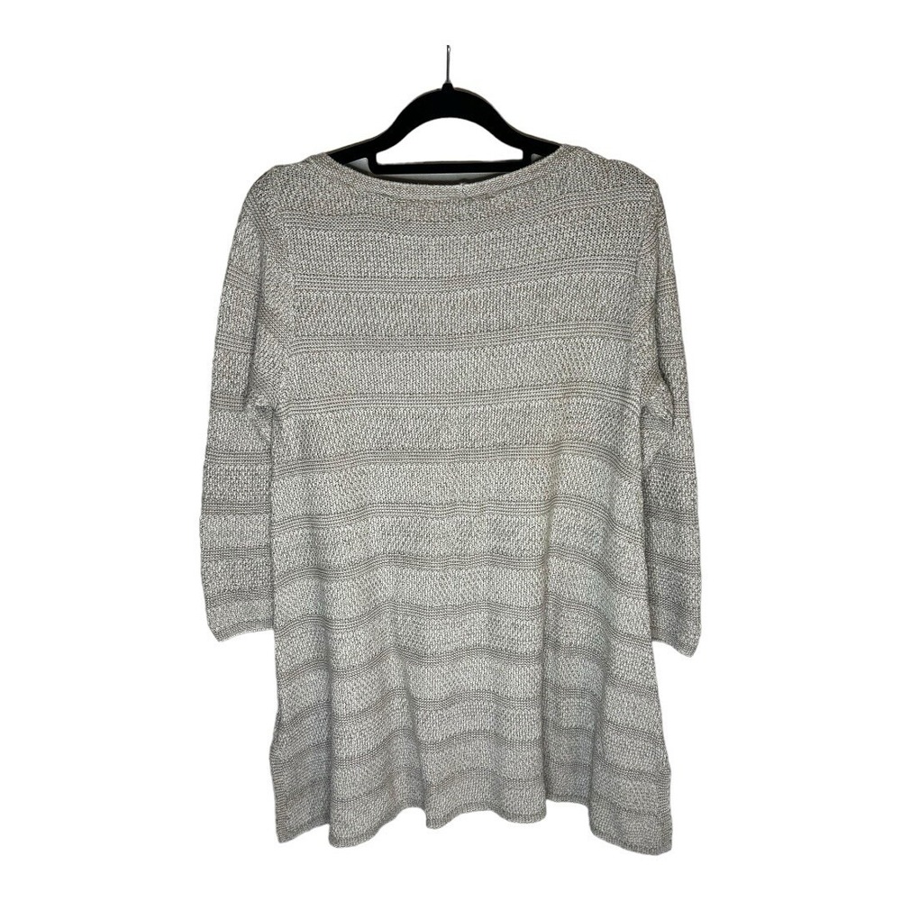 Eight Eight Eight Pullover Sweater Womens S Beige Cotton Long Sleeve Crew Knit - Picture 2 of 9